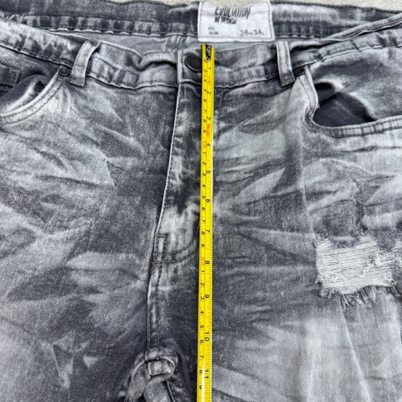 Evolution in Design Distressed Jean Men's Stretch Denim Pants, Size 36 x 34 - Picture 11 of 11